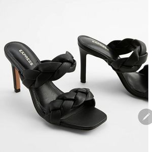 Braided slip-on heel